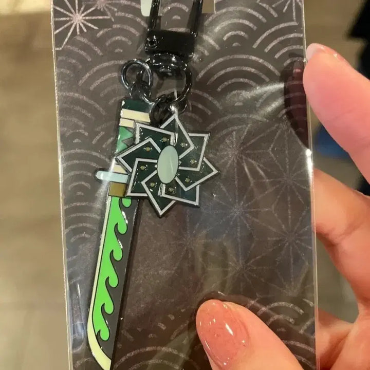 [BUNJANG] Demon Slayer Sanemi Shinazugawa Nichirin Blade Keychain / 귀멸의칼날 일륜도 키링 사네미