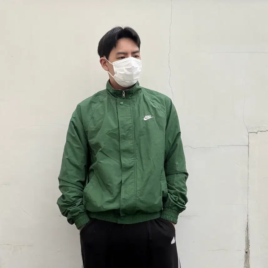[BUNJANG] Nike Club Futura Deep Green Oversized Windbreaker Jacket XL / XL)나이키 클럽 퓨추라 딥그린 오버핏 바람막이 자켓