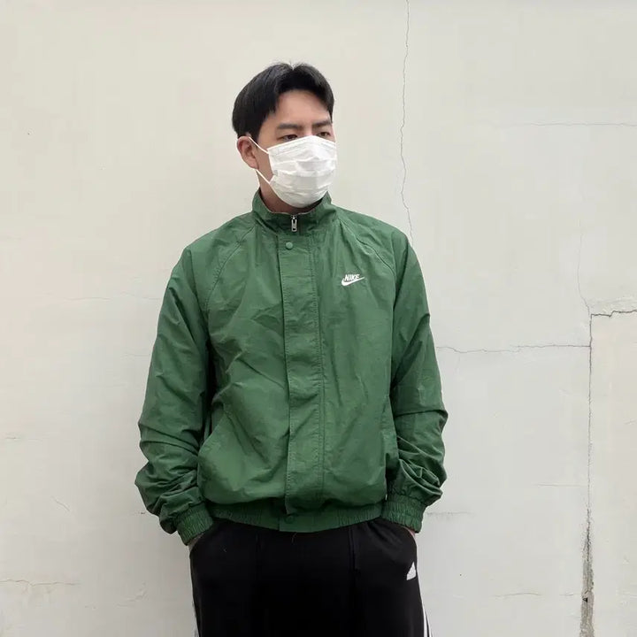 [BUNJANG] Nike Club Futura Deep Green Oversized Windbreaker Jacket XL / XL)나이키 클럽 퓨추라 딥그린 오버핏 바람막이 자켓