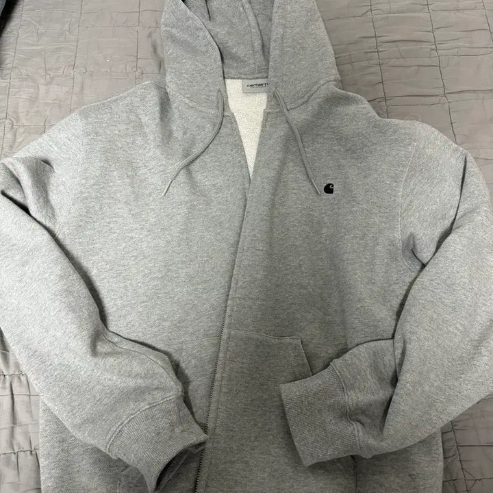 [BUNJANG] Carhartt WIP Hooded Zip-Up Sweatshirt Grey L / 칼하트wip 후드집업 그레이 (L)