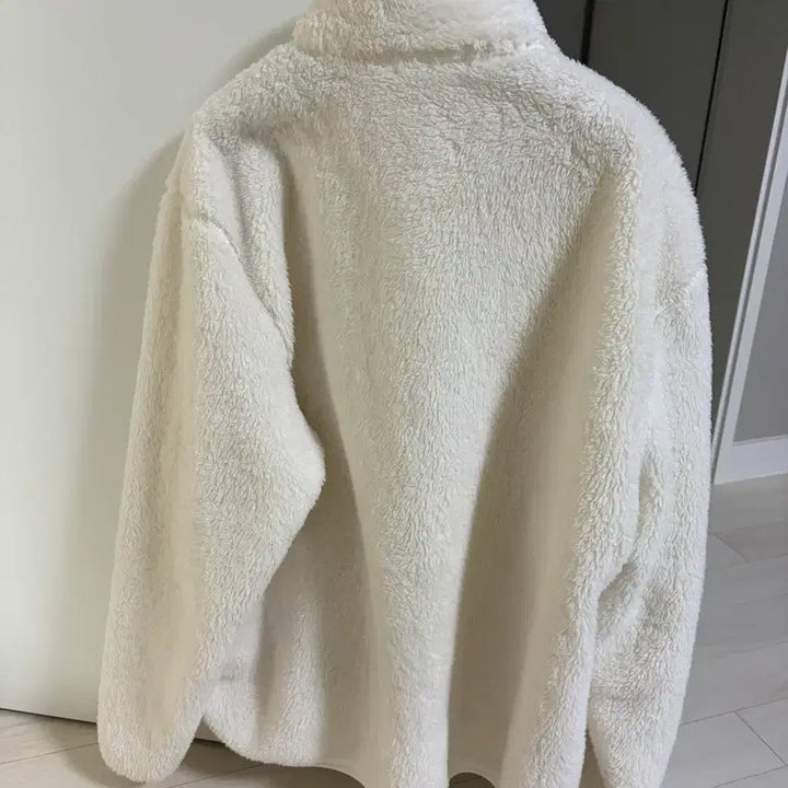 [BUNJANG] SPAO White Fleece Jacket / SPAO 햐얀색 후리스