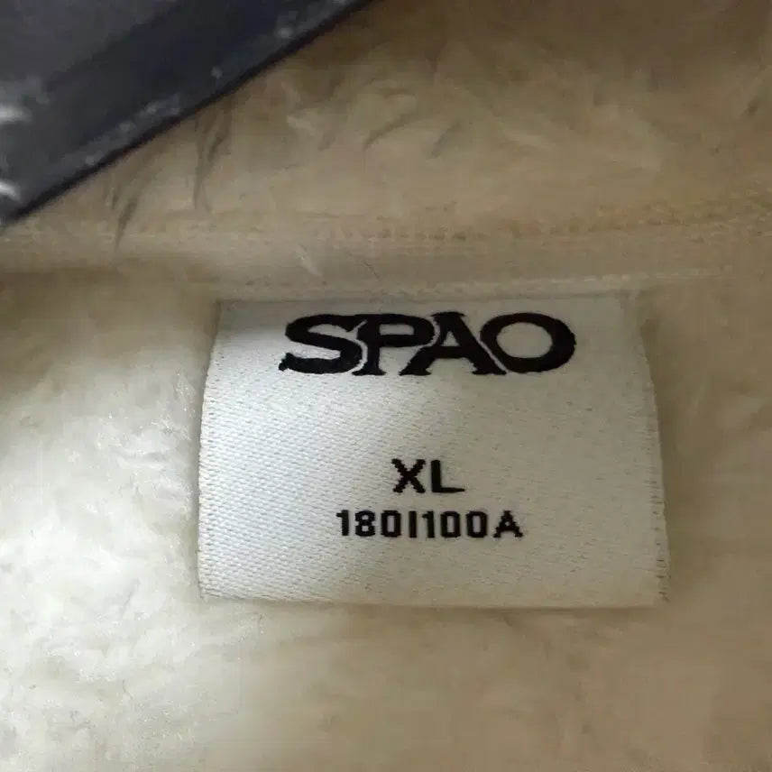 [BUNJANG] SPAO White Fleece Jacket / SPAO 햐얀색 후리스