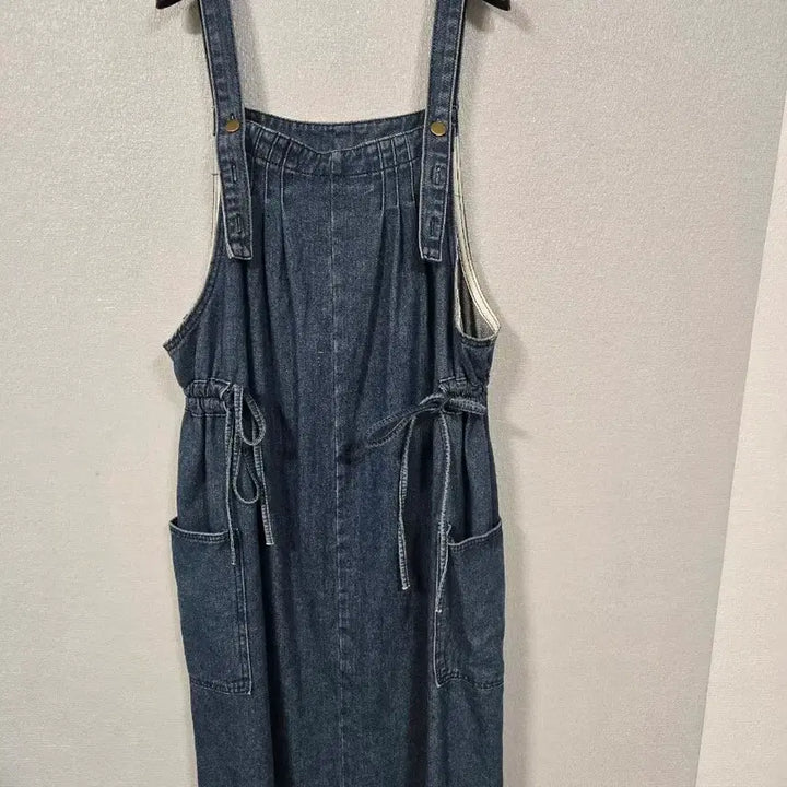 [BUNJANG] Denim Overall Dress / 데님 멜빵 원피스 66전후