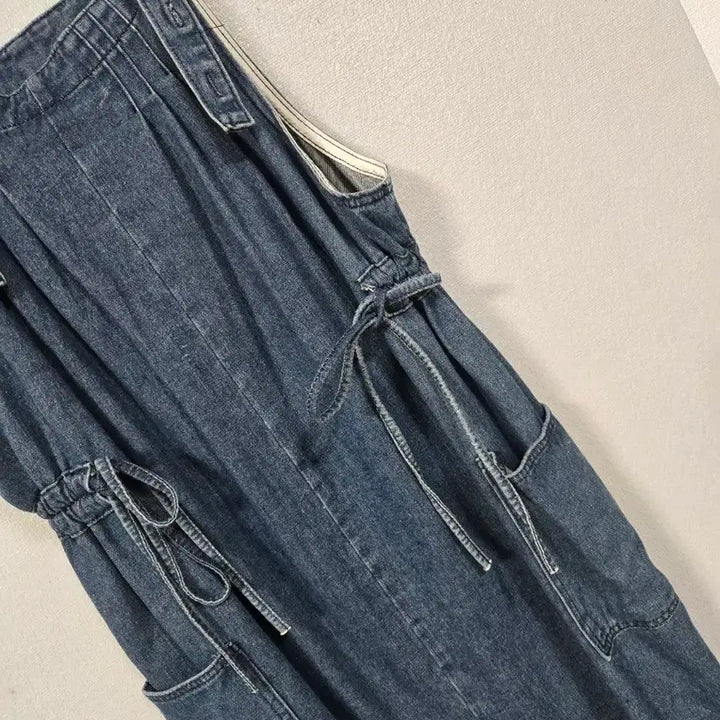 [BUNJANG] Denim Overall Dress / 데님 멜빵 원피스 66전후