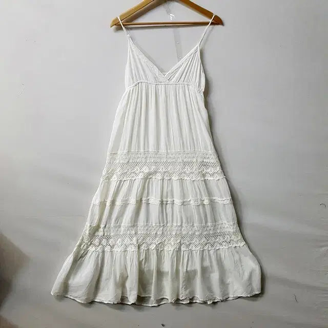 [BUNJANG] Urban Cocoon Cotton Top Dress White / Urban Cocoon 코튼 탑 원피스 화이트