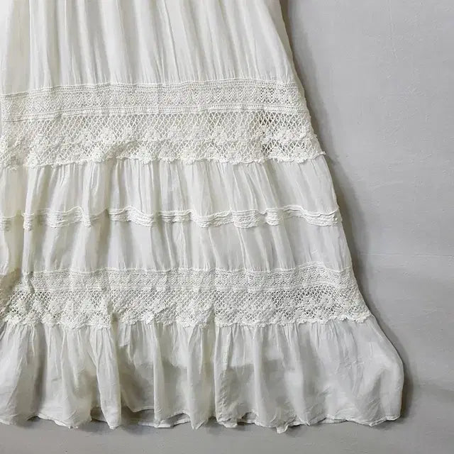 [BUNJANG] Urban Cocoon Cotton Top Dress White / Urban Cocoon 코튼 탑 원피스 화이트
