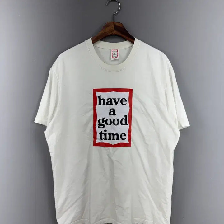 [BUNJANG] Have A Good Time Frame Logo Short Sleeve T-Shirt XL / 해브어굿타임 프레임 로고 반팔 티셔츠 E127