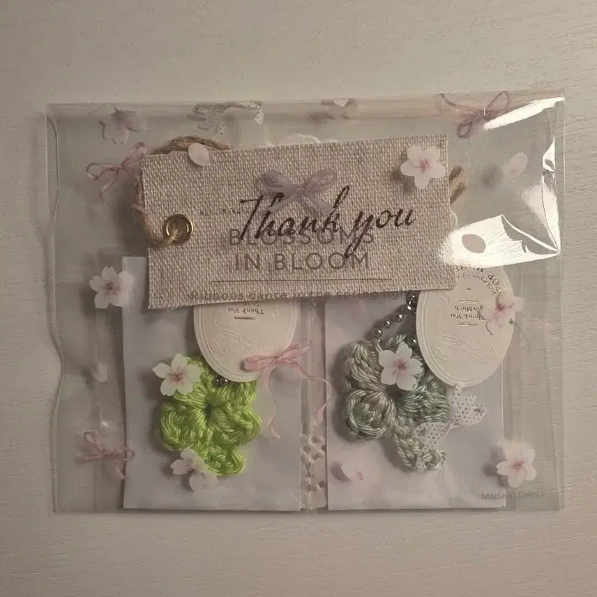 [BUNJANG] Four-Leaf Clover Knit Keychain Set / 네잎클로버 키링세트 재고 많습니다!!