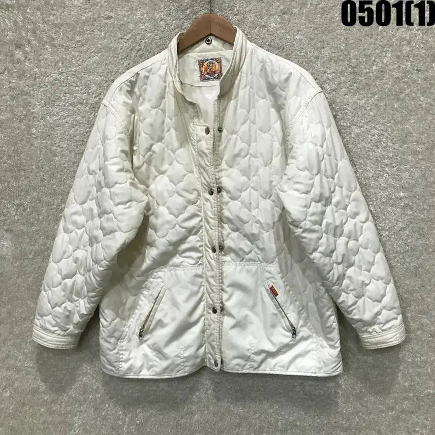 [BUNJANG] Oilily White Quilting Jacket L / 오일릴리 화이트 퀼팅 자켓 L