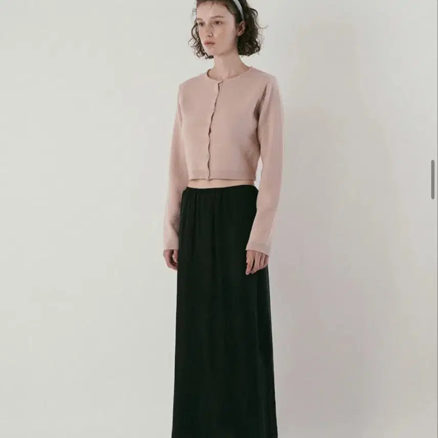[BUNJANG] Without Summer Basic Round Cardigan Pink / [위드아웃썸머] 베이직 라운드 가디건 핑크