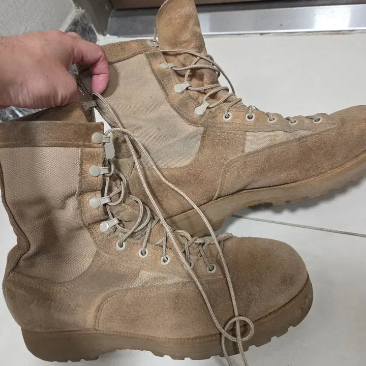 [BUNJANG] Belleville GORE-TEX Desert Combat Boots 8.0W US Military Jungle Boots / 벨레빌 고어텍스 사막색 전투화 8.0W 미군 군화 카투사