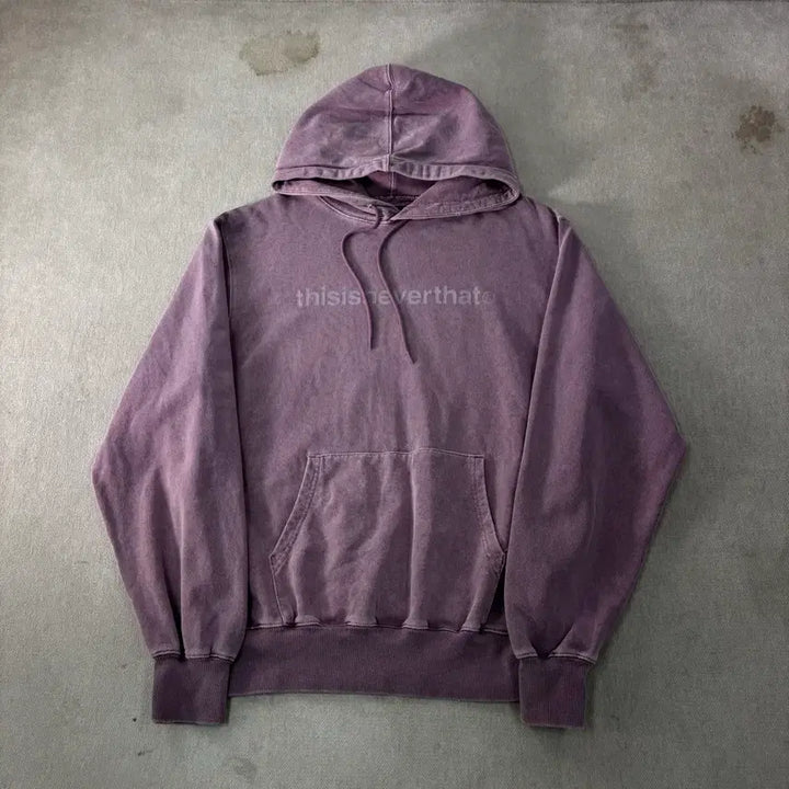 [BUNJANG] Thisisneverthat Pigment Pink Hoodie / 100 디스이즈네버댓 피그먼트 핑크 후드티