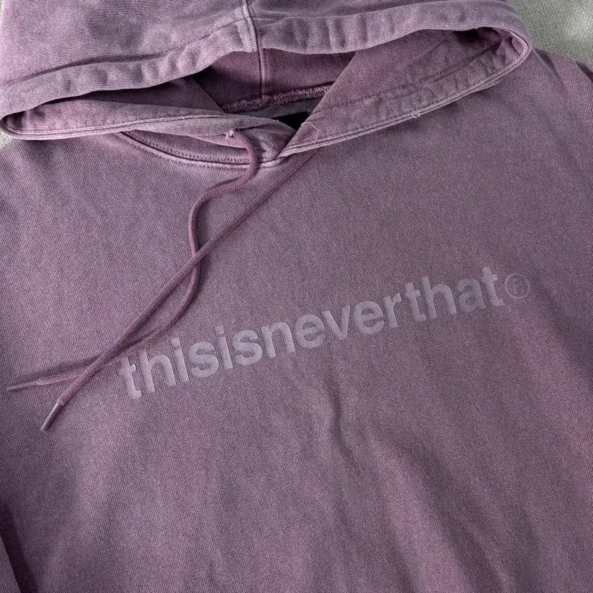 [BUNJANG] Thisisneverthat Pigment Pink Hoodie / 100 디스이즈네버댓 피그먼트 핑크 후드티