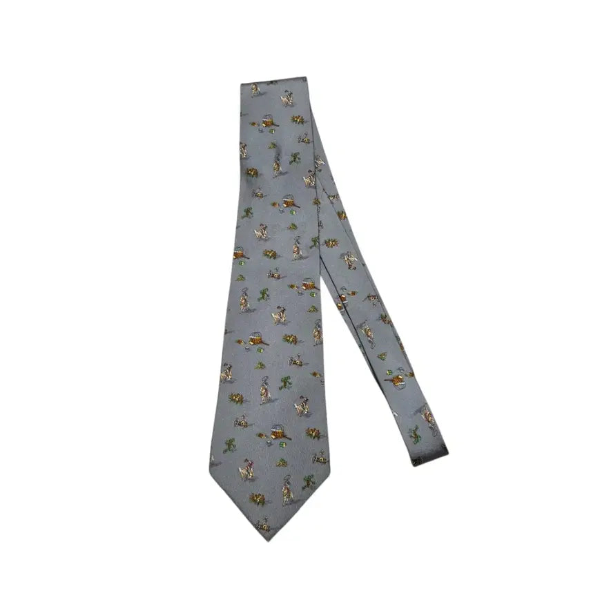 [BUNJANG] Salvatore Ferragamo Vintage Pattern Tie / Salvatore Ferragamo 살바토레 페라가모 빈티지 패턴 넥타이