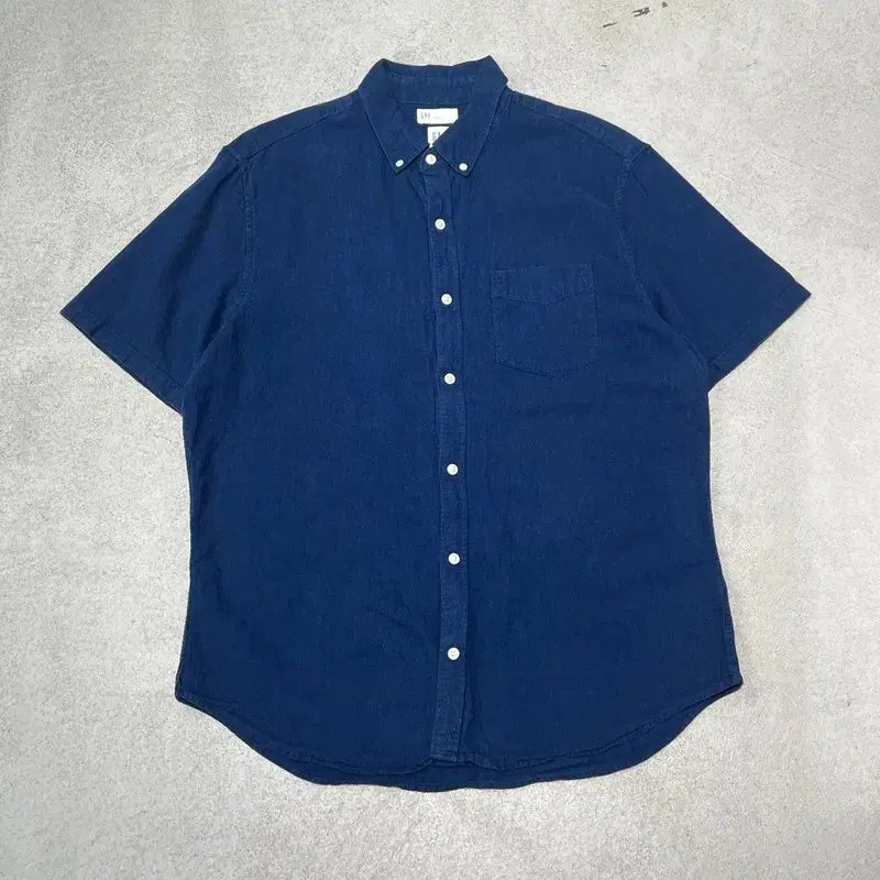 [BUNJANG] GAP Linen Half-Sleeve Shirt / 갭 린넨 하프셔츠 s11023