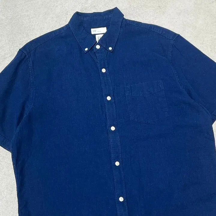 [BUNJANG] GAP Linen Half-Sleeve Shirt / 갭 린넨 하프셔츠 s11023