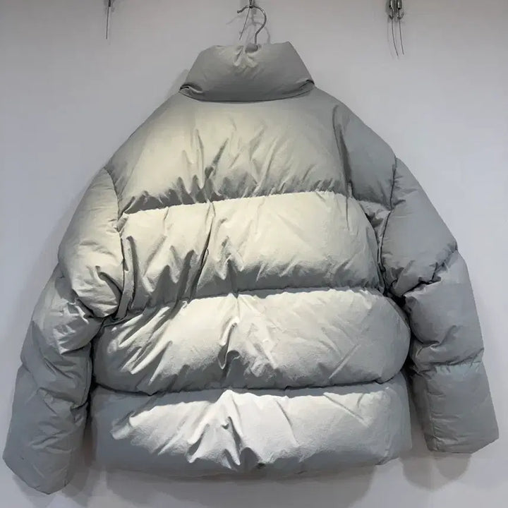[BUNJANG] PLAC Short Padded Jacket XL Light Grey / 플랙진 PLAC 숏패딩 XL 라이트그레이