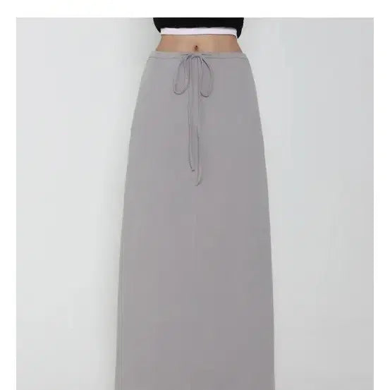 [BUNJANG] Off-White Maxi Long Skirt (Black) / 오프위 맥시 롱 스커트 (블랙)