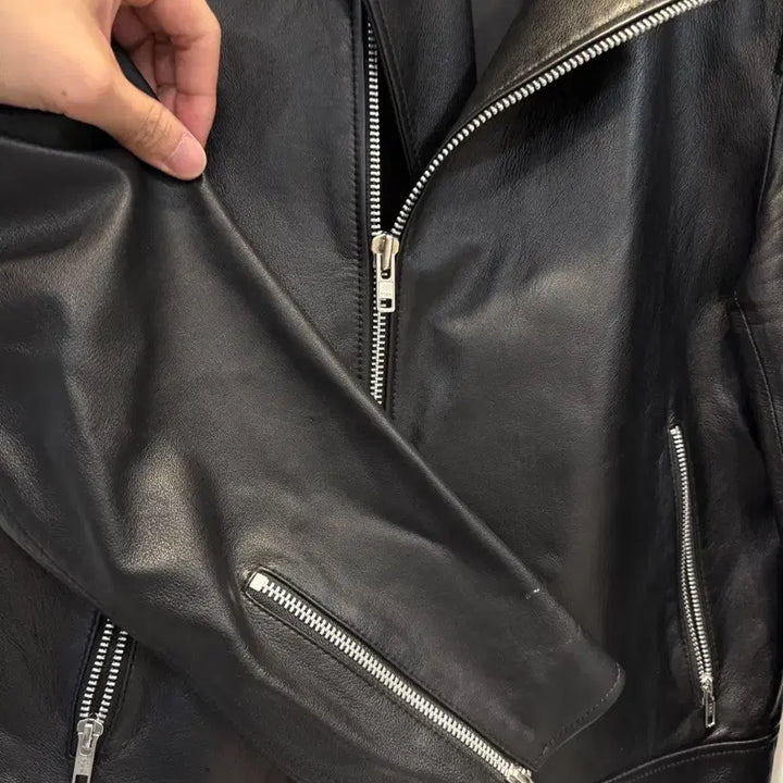 [BUNJANG] Londt Leather Rider Jacket XL / 론트 가죽 라이더 자켓 XL