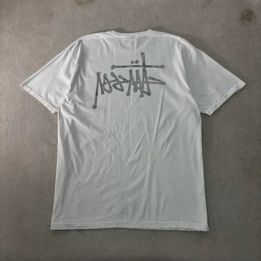 [BUNJANG] Stussy Reverse Cotton T-Shirt / 110 스투시 역반향 코튼 반팔티
