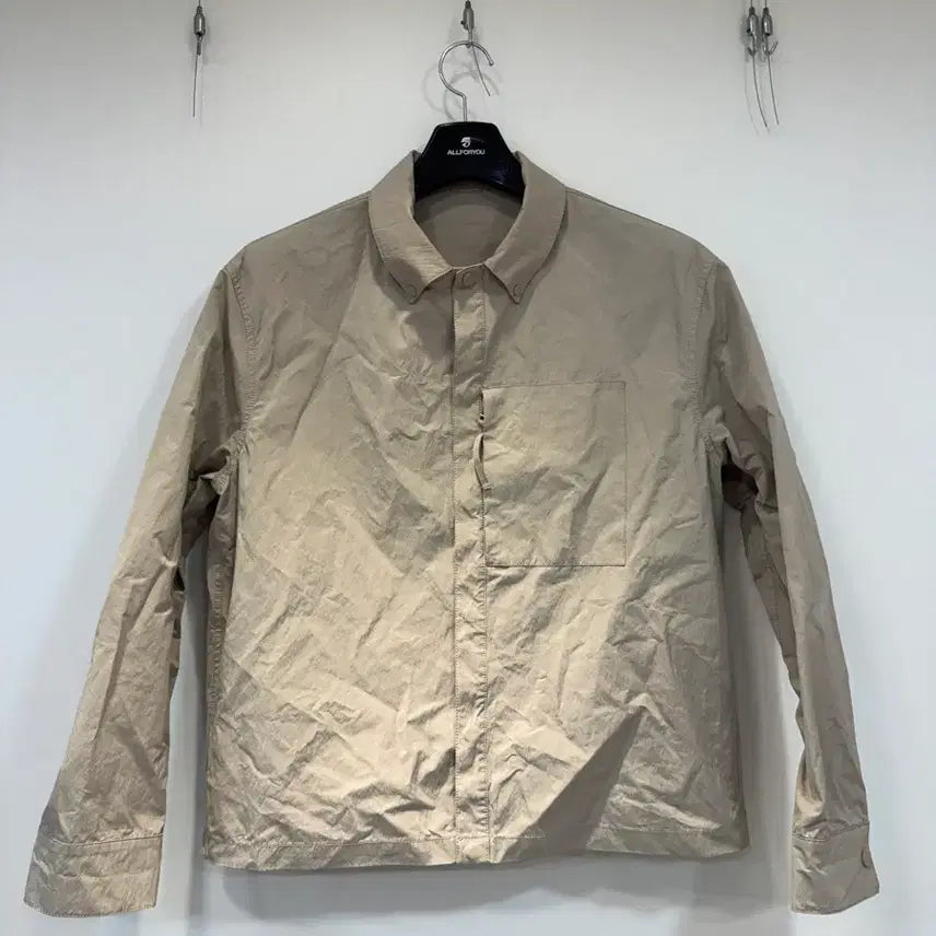 [BUNJANG] Chris Christy High-Density Shirt Jacket Beige 105 / 크리스크리스티 셔츠 자켓 베이지 105