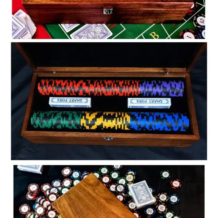 [BUNJANG] Spada2 Casino Game Full Set with Wood Case / spada2 카지no게임풀세트 홀덤