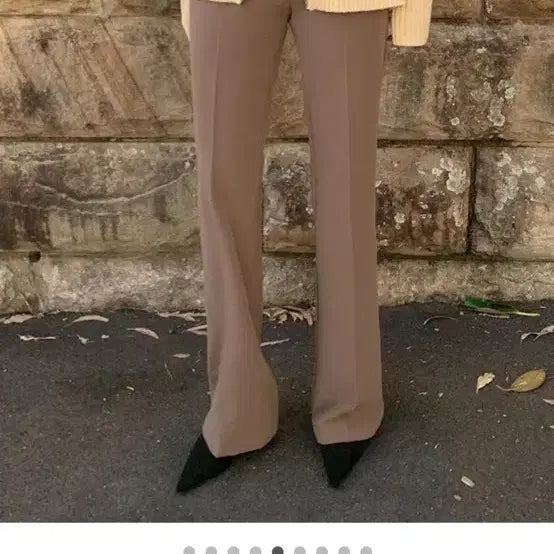 [BUNJANG] Trendier Apparel Brown Bootcut Slacks S New / 트렌디어패럴 갈색 브라운 부츠컷 슬랙스 S 새상품