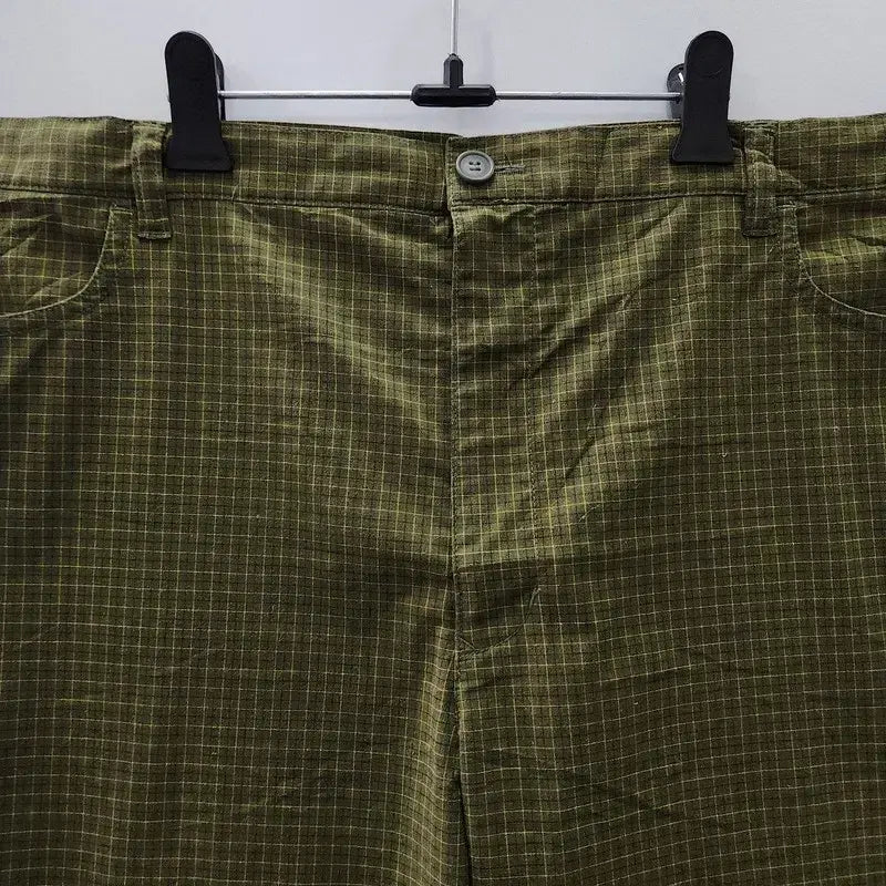 [BUNJANG] Vintage Casual Khaki Cropped Pants / 빈티지 캐주얼 카키 칠부 팬츠 바지