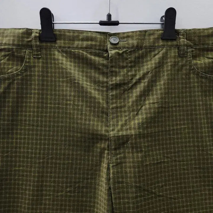 [BUNJANG] Vintage Casual Khaki Cropped Pants / 빈티지 캐주얼 카키 칠부 팬츠 바지