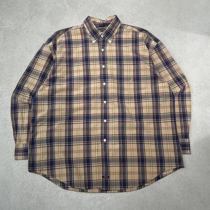 [BUNJANG] Nautica Work Check Shirt / 노티카 워크 체크셔츠 s11024