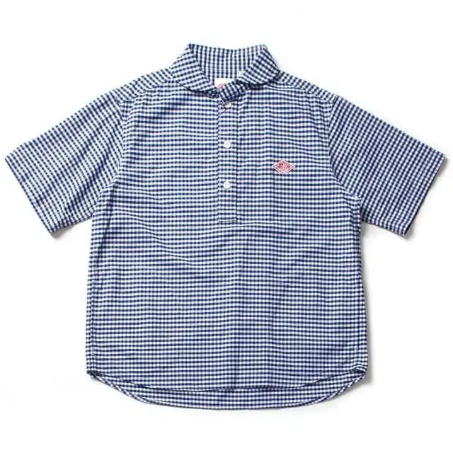 [BUNJANG] DANTON Gingham Check Short Sleeve Shirt Size 42 / DANTON 단톤 깅엄체크 반팔 셔츠 42사이즈