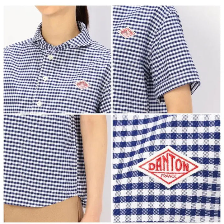 [BUNJANG] DANTON Gingham Check Short Sleeve Shirt Size 42 / DANTON 단톤 깅엄체크 반팔 셔츠 42사이즈