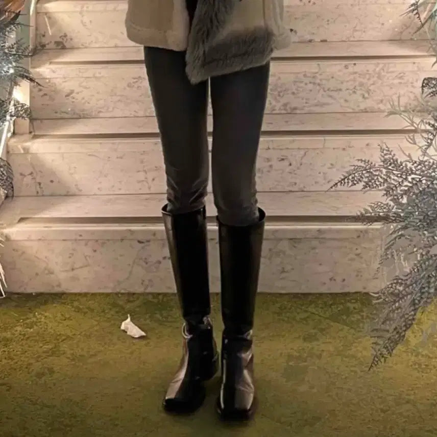 [BUNJANG] Nancy Square Toe Long Boots / 낸시 스퀘어토 롱부츠