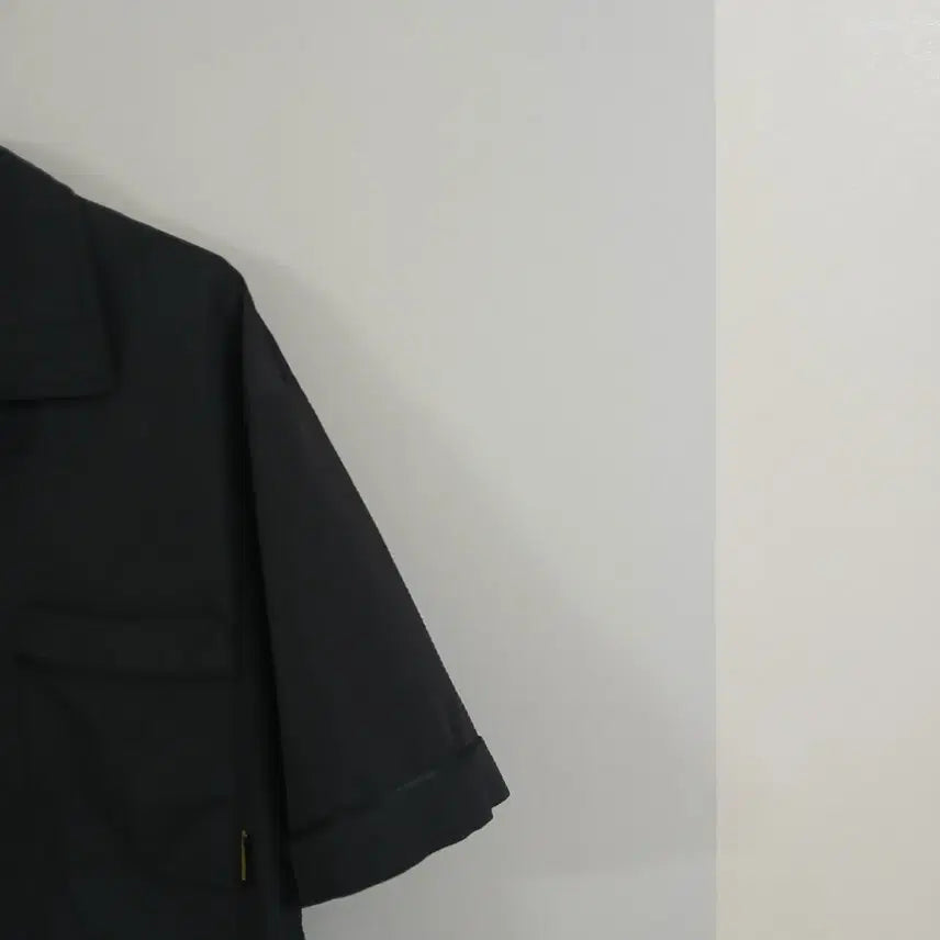 [BUNJANG] National Geographic Seersucker Collar Shirt Black Size 100 / 내셔널지오그래픽 시어서커 카라셔츠 정품 100