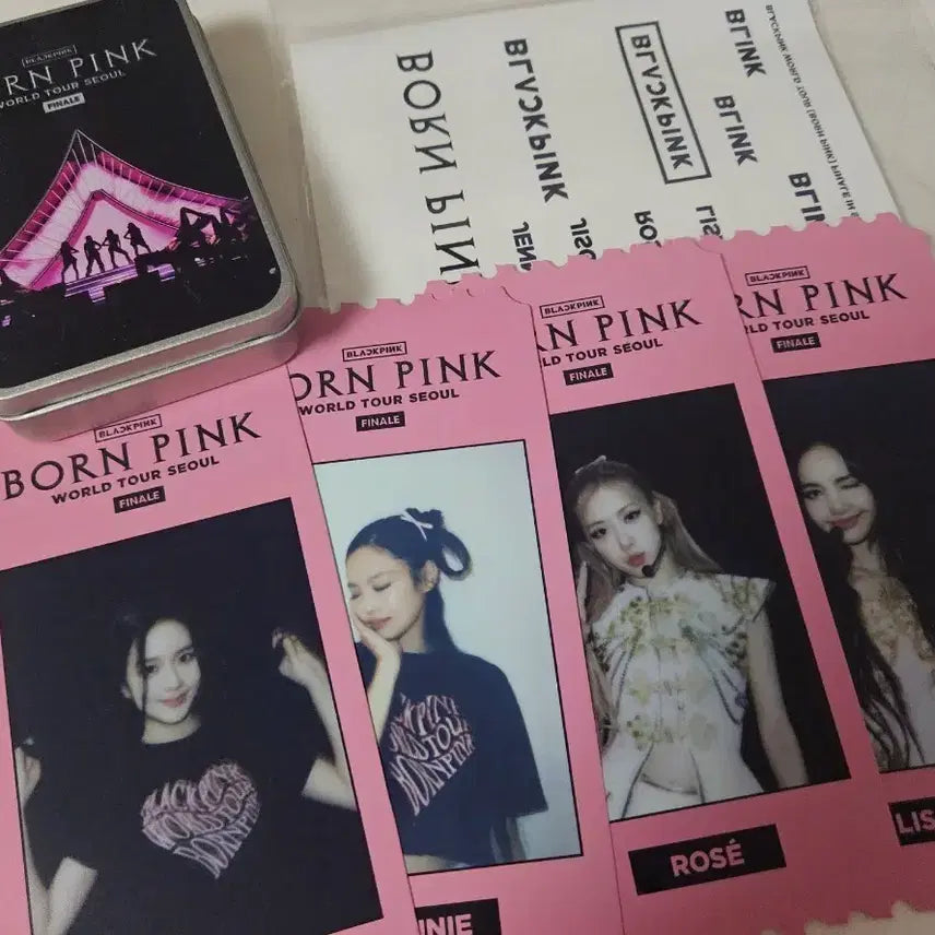 [BUNJANG] BLACKPINK Concert Membership Exclusive Ticket Set with Tin Case / 블랙핑크 콘서트 특전 티켓 + 틴케이스