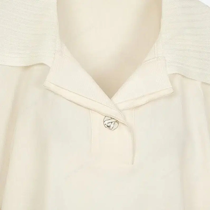 [BUNJANG] SJSJ Textured Block Blouse / 한섬 SJSJ  23년  텍스처블럭 블라우스