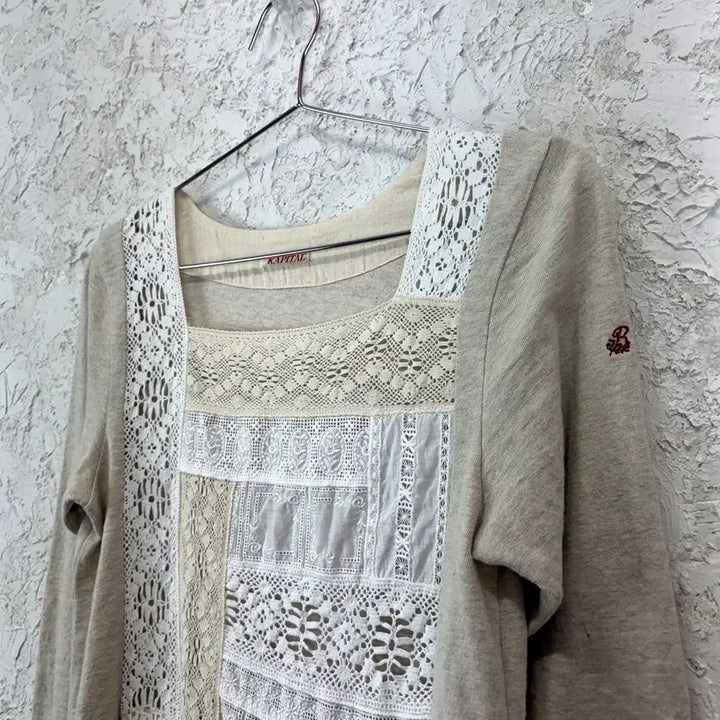 [BUNJANG] Kapital Ivory Knit Cardigan / 캐피탈
