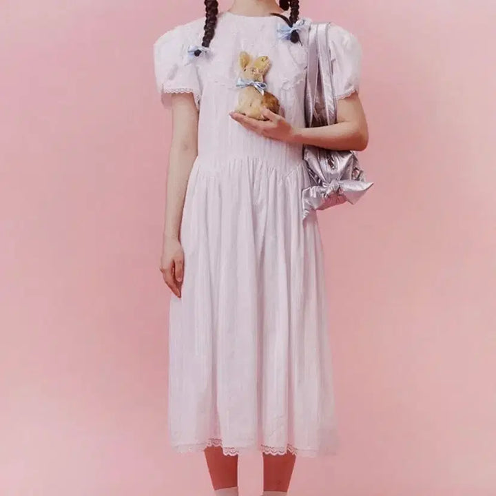 [BUNJANG] Jollyraid Annie White Dress / 졸리레이드 Annie white dress