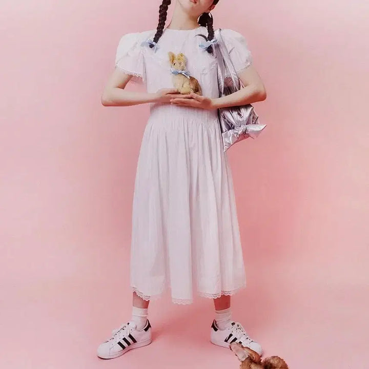 [BUNJANG] Jollyraid Annie White Dress / 졸리레이드 Annie white dress