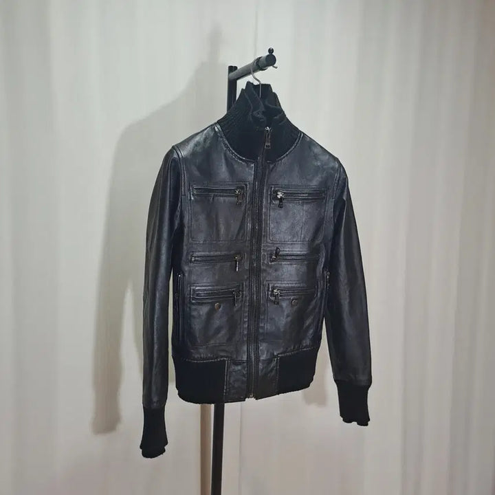 [BUNJANG] Dolce &amp; Gabbana Multi Zipper Pocket Lambskin Jacket / (택포) 돌체앤가바나 멀티지퍼포켓 램스킨 자켓 46 95 B863