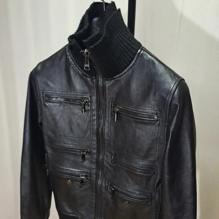 [BUNJANG] Dolce &amp; Gabbana Multi Zipper Pocket Lambskin Jacket / (택포) 돌체앤가바나 멀티지퍼포켓 램스킨 자켓 46 95 B863