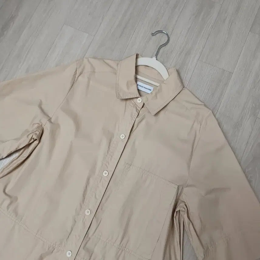 [SOLD OUT] 정품 헬렌카민스키 베이지 코튼 셔츠 롱원피스 M 총장110