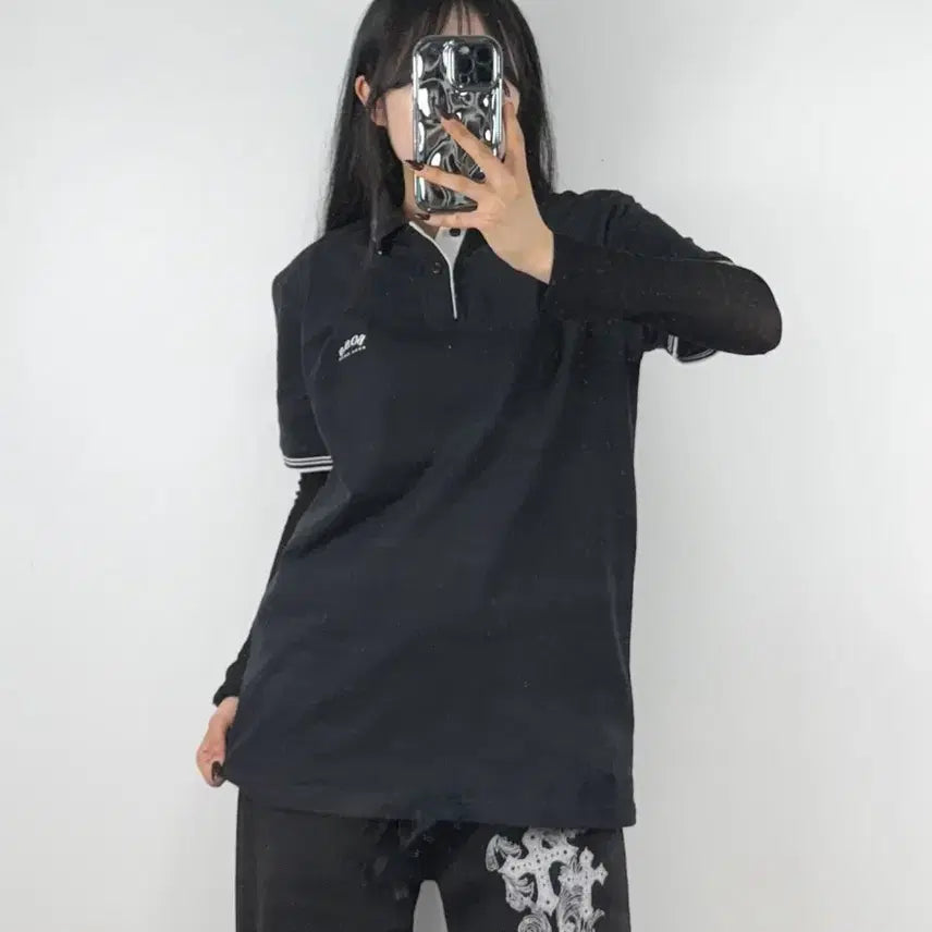 [BUNJANG] BOSS Logo Stretch Cotton Polo Shirt / 보스 로고 스트레치 코튼 폴로 셔츠 E135