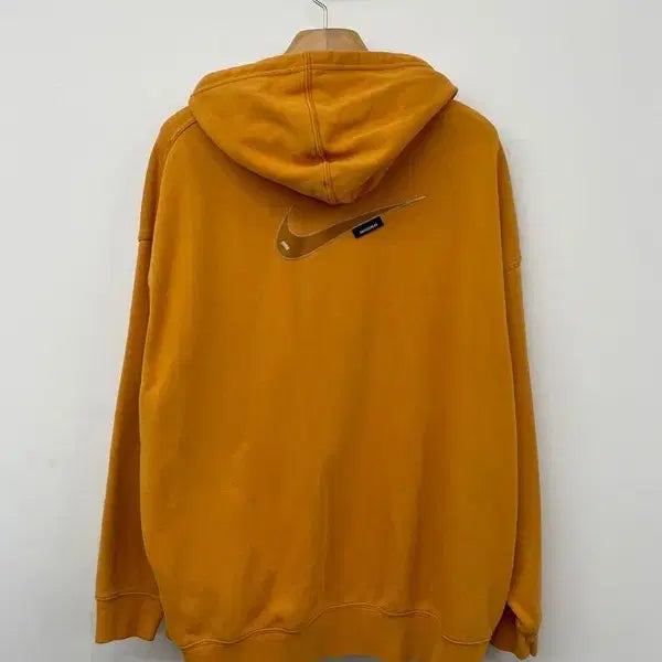 [BUNJANG] Nike 22SS Swoosh Orange Oversized Hoodie M / 나이키 22SS 스우시 오렌지 오버 후드티 PN9867