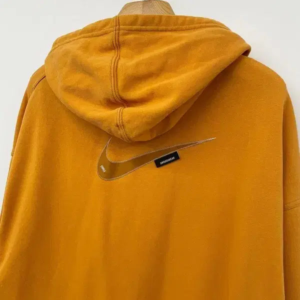 [BUNJANG] Nike 22SS Swoosh Orange Oversized Hoodie M / 나이키 22SS 스우시 오렌지 오버 후드티 PN9867