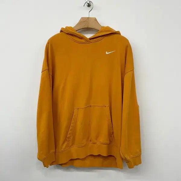 [BUNJANG] Nike 22SS Swoosh Orange Oversized Hoodie M / 나이키 22SS 스우시 오렌지 오버 후드티 PN9867