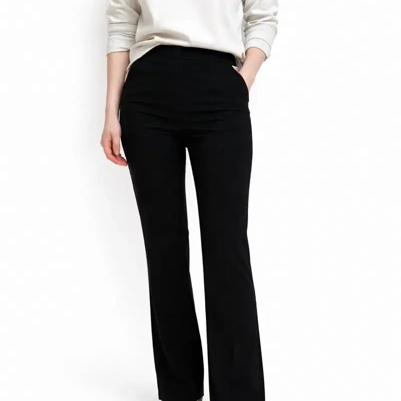 [BUNJANG] Manavis Seven Black Bootcut Slacks (Size M) / (새상품) 마나비스세븐 블랙 슬랙스/핏 예쁨/정가 7만원대
