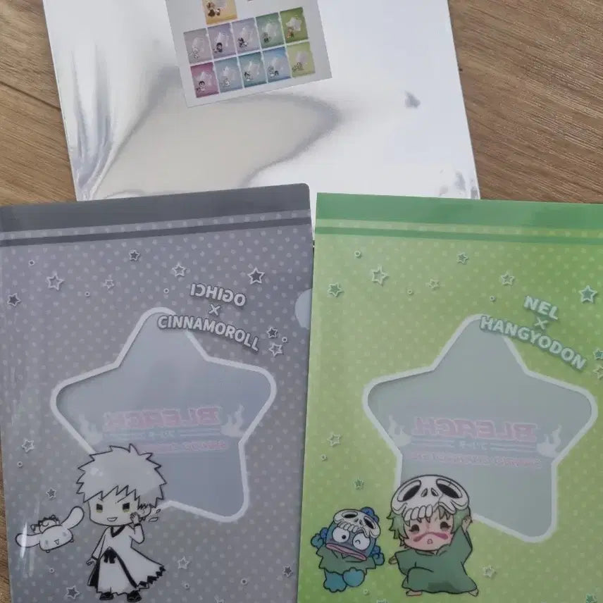 [BUNJANG] Bleach x Sanrio Collaboration Mini Clear File - Shiroichigo (White) &amp; Neru (Neliel) / 블리치 산리오 콜라보 미니 클리어파일 시로이치고(화이트) 네루(네리엘)