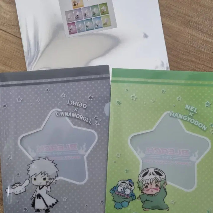 [BUNJANG] Bleach x Sanrio Collaboration Mini Clear File - Shiroichigo (White) &amp; Neru (Neliel) / 블리치 산리오 콜라보 미니 클리어파일 시로이치고(화이트) 네루(네리엘)