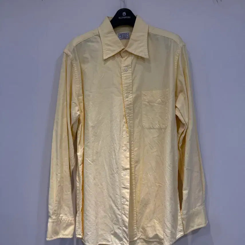 [BUNJANG] Uniqlo Cotton Shirt Large Yellow / 유니클로 셔츠 라지 옐로우